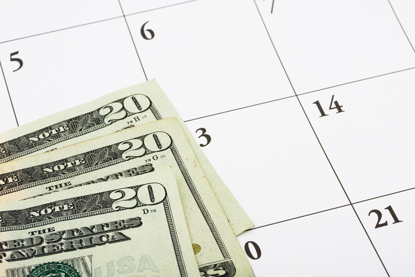 Dividend payment dates and calendar