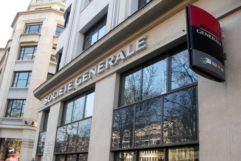 Capitalización bursátil y resultados de Société Générale